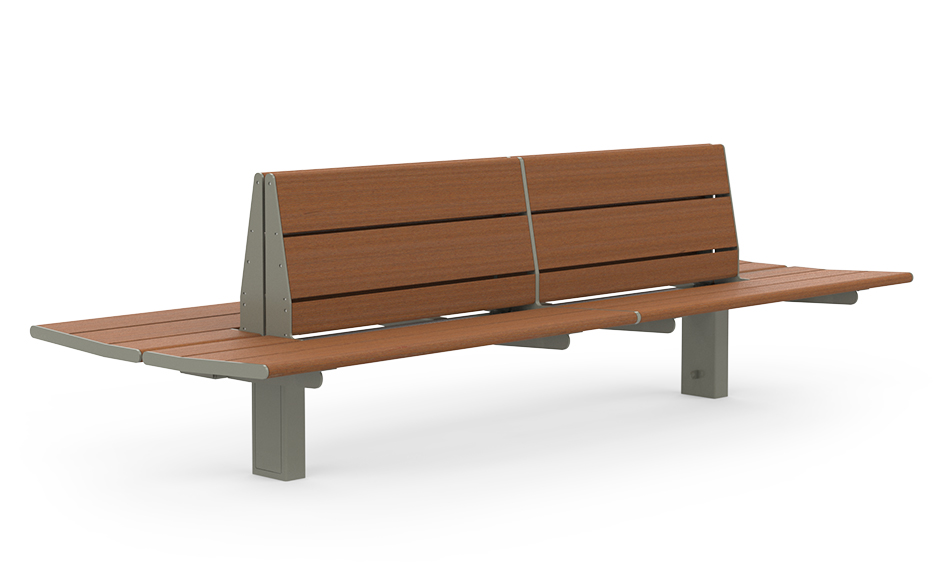 Calidum Light banc avec dossier double-face bambou