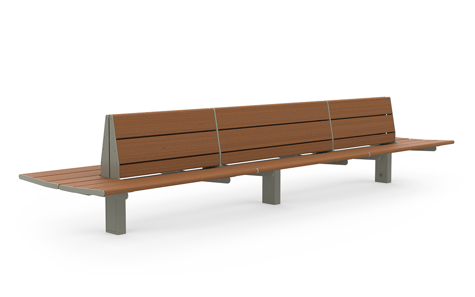 Calidum Light banc avec dossier double-face bambou