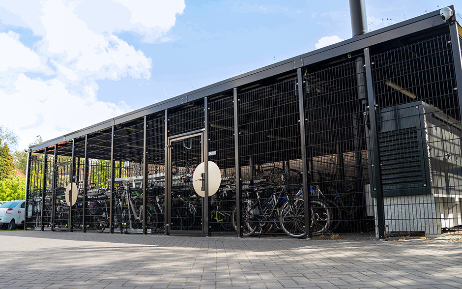 Paleto abri à vélos surélevé acier
