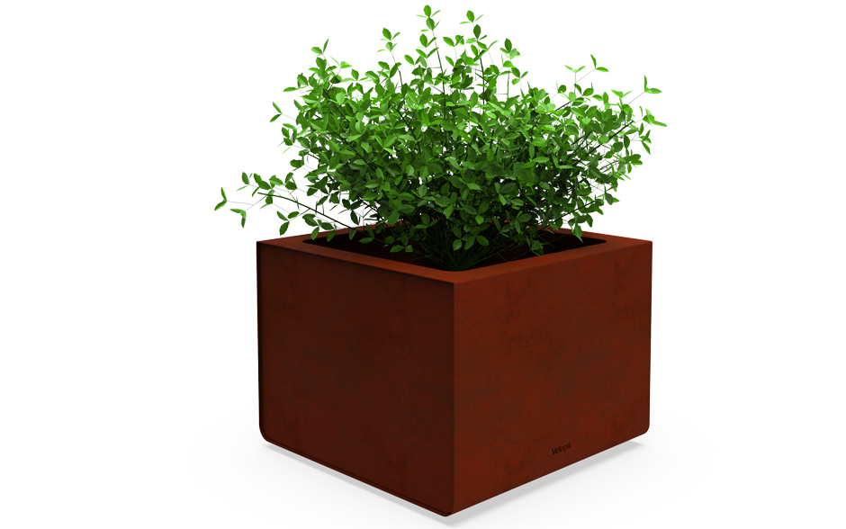 Reposa jardinière acier Corten 500L