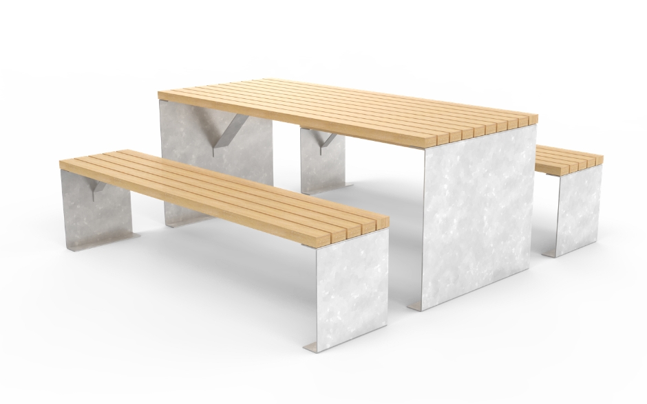 LINN set de pique-nique acier & bois