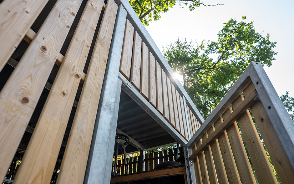 Abri à vélos Paleto fermé en bois