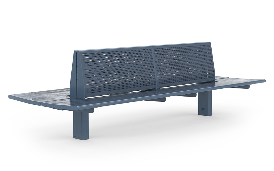 Calidum Light banc double-face avec dossier inox