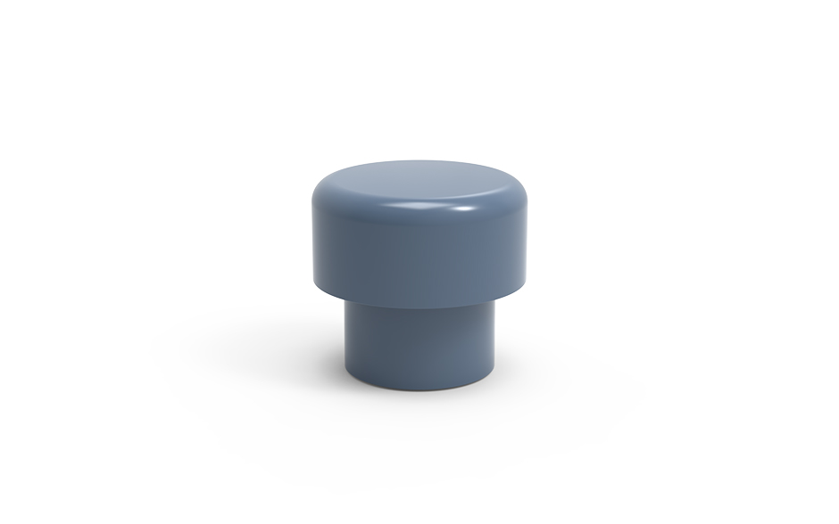 Pouf Calidum Light en acier