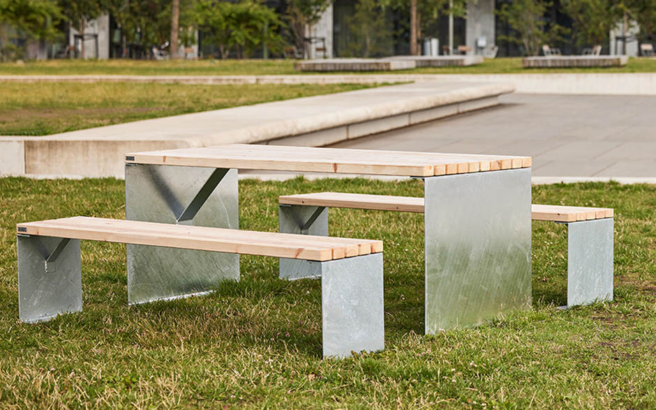 LINN table acier & bois