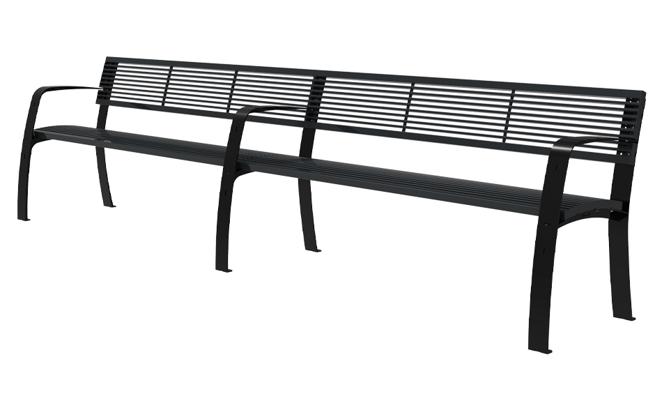 Camino extension de banc avec dossier acier