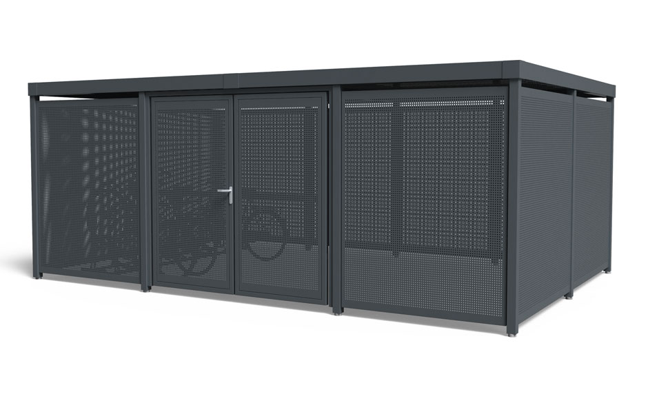 Abri à vélos Paleto fermé en acier