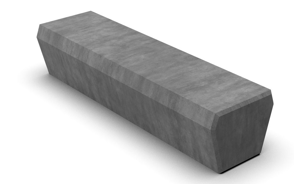 Banc circulaire Rino en béton