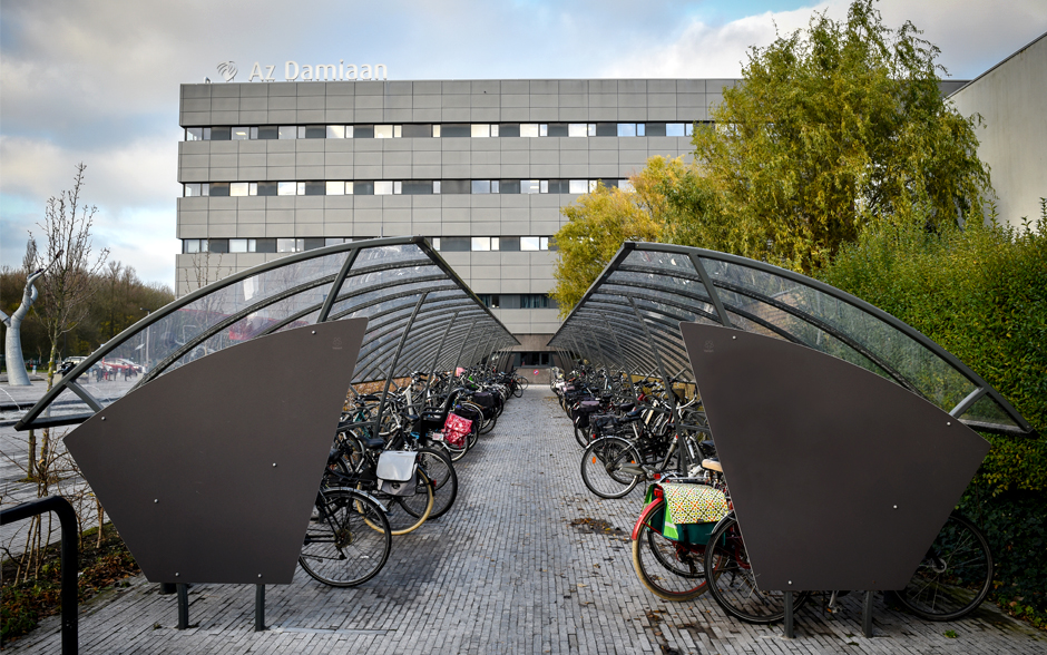 Abri à vélos Ligna double face