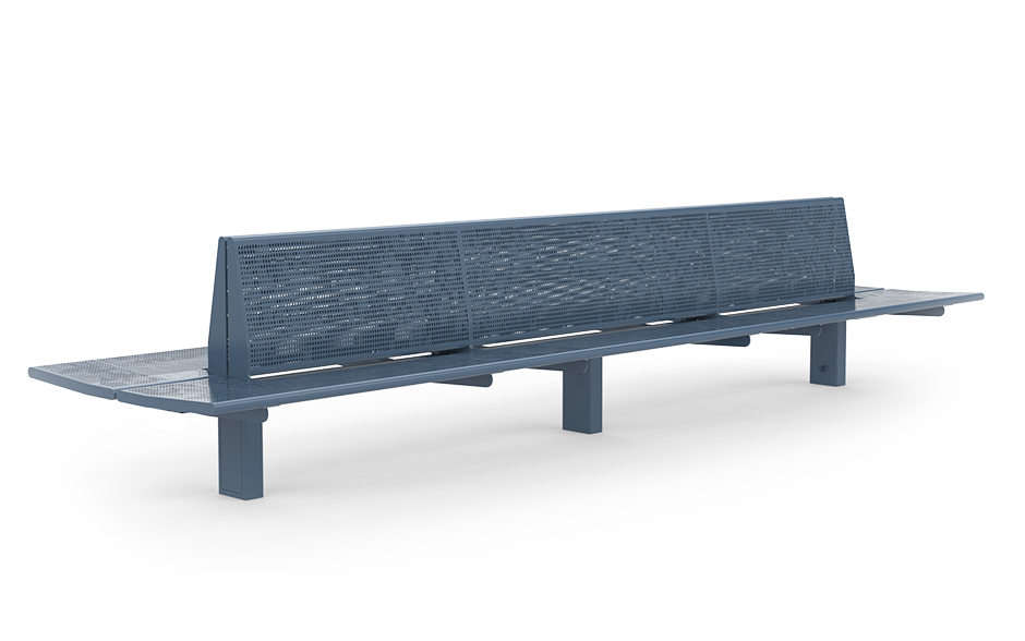 Calidum Light banc double-face avec dossier inox