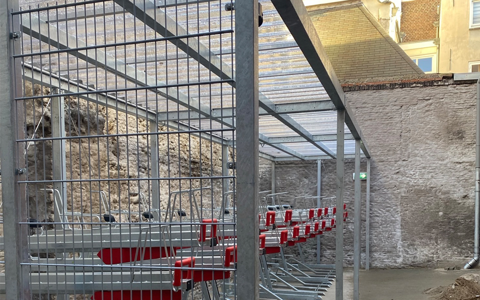 Paleto abri à vélos surélevé acier