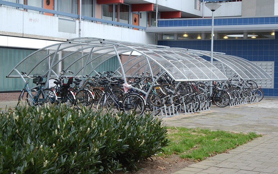 Abri à vélos Ligna double face